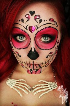 Slab Mask on Mold- Dia de los Muertos Candy Skull designs - IFHS Visual ...